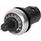 EATON INDUSTRIES - Potenziometro M22 22,5 mm R 2,2 k? P 0,5 W ghiera frontale colore titanio Kohm