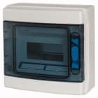 EATON INDUSTRIES - IKA-1/8-ST-UV CENTR. IP65 8M P.TRASP. + MORSETTI QUADRO DI DISTRIBUZIONE 1R 8 UNITA' PASSO UV