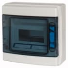EATON INDUSTRIES - IKA-1/8-ST-UV CENTR. IP65 8M P.TRASP. + MORSETTI QUADRO DI DISTRIBUZIONE 1R 8 UNITA' PASSO UV