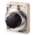 EATON INDUSTRIES - Interruttore commutazione RMQ-Titan, testina rotante, 3 posizioni, dicitura speciale, anello frontale acciaio inossidabile, M30I-FWR3-* SEL D30 FILO 3 POS STAB <SIM.