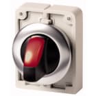 EATON INDUSTRIES - Sellettore luminoso RMQ-Titan con maniglia stabile 2 posizioni rosso Anello frontale in acciaio inossidabile M30I-FWLKV-R SEL LUM D30 A FILO ROSSO 2P
