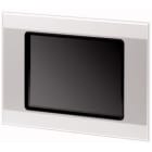EATON INDUSTRIES - Display touch singolo da 10 pollici, 24 V DC, IR, risoluzione 640 x 480 pixel, 2x Ethernet, 1x RS232, 1x RS485, 1x CAN, funzione PLC installabile. XV-363-10-C00-A00-1B.
