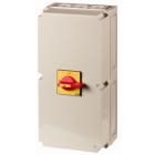 EATON INDUSTRIES - Interruttore generale T8 315A in custodia 3 Unità costruttive 6 poli 1 NA 1 NC Funzione di arresto d'emergenza con maniglia rotativa rossa.