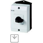 EATON INDUSTRIES - T0-2-8215/I1 Commutatore 20A in custodia, 2 Unità costruttive, Contatti: 4, 45° ad impulso con posizione 0 ritorno bilaterale 2>0<1.