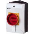EATON INDUSTRIES - Interruttore generale T0 20A in custodia 4 Unità costruttiva/e 6 poli 1 NA 1 NC Funzione di arresto d'emergenza con maniglia rotativa rossa SVB COMM A CAMME 6P.