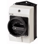 EATON INDUSTRIES - Interruttore generale T0 20A in custodia 4 Unità costruttiva/e 6 poli 1 NA 1 NC Funzione di arresto con maniglia rotativa nera e corona di b.