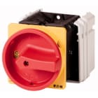 EATON INDUSTRIES - T5 Interruttore Generale 100A Montaggio a Incasso 4 Unità Costruttive 6 Poli 1NA 1NC Funzione di Arresto d'Emergenza con Maniglia Rotativa