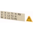 EATON INDUSTRIES - Simbolo fulmine identificazione collegamento interruttore generale BPF-NZM7 pericolo piccolo.