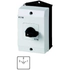 EATON INDUSTRIES - T3-3-2/I2 Invertitori, 32 A, in custodia, 3 Unità costruttive, Contatti: 5, 45°, permanente con posizione 0, 2-0-1, numero di progettazione 2.