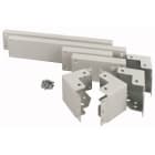 EATON INDUSTRIES - Zoccolo H100 per fissaggio a pavimento, dimensioni 100x425x800mm, colore grigio.