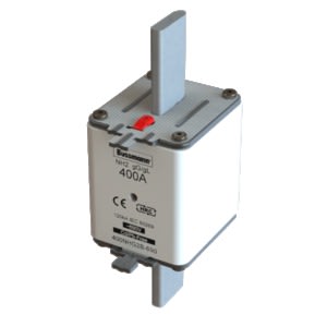 EATON INDUSTRIES - Cartuccia fusibile, bassa tensione, 63A, AC 690V, 120kA, NH2, gL/gG, IEC, indicatore doppio, linguette di impugnatura sotto tensione. 63NHG2B-690