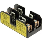 EATON INDUSTRIES - Blocco portafusibile, bassa tensione, 15 A, AC/DC 600 V, 41x31x76 mm, 2P, UL/CSA, morsetto linguetta scatola BG3012B FUSEBLOCK WAS 2894.