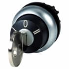EATON INDUSTRIES - Attuatore con sblocco a chiave, ritentivo, 3 posizioni, ghiera frontale in titanio. M22-WRS3-MS3 SEL.CHIAVE 3POS.,PERM.