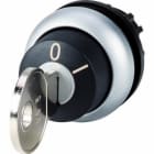 EATON INDUSTRIES - Attuatore con sblocco a chiave, ritentivo, 2 posizioni, MS5, estraibilità della chiave: 0, ghiera frontale: titanio M22-WRS-MS5-A1 SEL. CH. 2 POS. PERM.