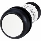 EATON INDUSTRIES - Pulsante piatto ad impulso 1 NC 1 NA collegamento a bullone bianco senza scritta anello frontale colore nero C22S-D-W-K11.