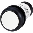 EATON INDUSTRIES - Pulsante piatto permanente 1 NC 1 NA collegamento a bullone bianco senza scritta anello frontale colore nero C22S DR W K11.