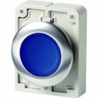 EATON INDUSTRIES - Pulsante luminoso RMQ-Titan piatto stabile azzurro senza scritta Anello frontale in acciaio inossidabile M30I-FDRL-B D30 filo stab blu