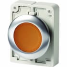 EATON INDUSTRIES - Pulsante luminoso RMQ-Titan piatto permanente arancione senza scritta anello anteriore in acciaio inossidabile M30I-FDRL-A filo stab amb.