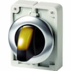 EATON INDUSTRIES - Sel Luminoso RMQ-Titan con Maniglia Permanente 3 Posizioni Giallo Anello Anteriore Acciaio Inossidabile D30 A Filo 3P FWRLK3-Y