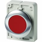 EATON INDUSTRIES - Pulsante RMQ Titan piatto rosso senza scritta Anello anteriore in acciaio inossidabile M30I FDR R PULS D30 A FILO ROSSO STAB