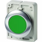 EATON INDUSTRIES - Pulsante RMQ Titan piatto permanente verde senza scritta Anello anteriore in acciaio inossidabile M30I FDR G D30 A FILO STAB.