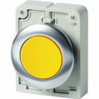 EATON INDUSTRIES - Pulsante RMQ-Titan piatto giallo senza scritta Anello anteriore in acciaio inossidabile M30I-FDR-Y D30 A FILO STAB