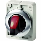 EATON INDUSTRIES - Selettore luminoso RMQ-Titan con maniglia ad impulso 2 posizioni rosso Anello anteriore in acciaio inossidabile M30I-FWLK-R SEL. LUM D30 A FILO ROSSO 2P