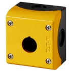 EATON INDUSTRIES - Custodia per montaggio sporgente RAL 1004, identificabile con configuratore a pulsante, 1 posizione, ingresso cavo M22-IY1-* gialla personalizzabile.
