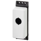 EATON INDUSTRIES - Custodia per montaggio sporgente RAL 7035, Identificabile con configuratore a pulsante, Numero posizioni: 1, Ingresso cavo: M22-FI1-* CUST.FLAT 1F. D22 CUSTOM.