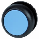 EATON INDUSTRIES - Pulsante RMQ Titan piatto permanente azzurro senza scritta Anello frontale colore nero M22S DR B FILO GHIERA.