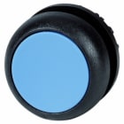 EATON INDUSTRIES - Pulsante RMQ Titan piatto permanente azzurro senza scritta Anello frontale colore nero M22S DR B FILO GHIERA.