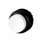 EATON INDUSTRIES - Pulsante RMQ Titan sporgente stabile bianco senza scritta anello frontale colore nero M22S DRH W puls sporgente.