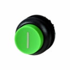 EATON INDUSTRIES - Pulsante RMQ Titan sporgente permanente verde con dicitura anello frontale colore nero M22S DRH G X1 puls sporgente.