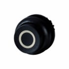 EATON INDUSTRIES - Pulsante RMQ Titan sporgente permanente nero con dicitura Anello frontale colore M22S DRH SX0 puls sporgente.
