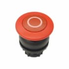 EATON INDUSTRIES - Pulsante fungo RMQ-Titan rosso permanente con dicitura Anello frontale nero M22S-DRP-R-X0 simbolo RO.
