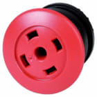EATON INDUSTRIES - Pulsante fungo RMQ-Titan permanente rosso senza capsula anello frontale nero M22S-DRP-R-X.