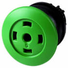 EATON INDUSTRIES - Pulsante fungo RMQ-Titan permanente verde senza capsula ghiera frontale nero M22S-DRP-G-X.
