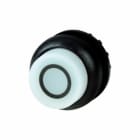 EATON INDUSTRIES - Pulsante luminoso RMQ-Titan sporgente permanente bianco inciso con 0 Ghiera frontale colore nero M22S-DRLH-W-X0 PULS LUM SPORG PERM BIANC.