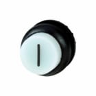EATON INDUSTRIES - Pulsante luminoso RMQ-Titan sporgente permanente bianco inciso con 1 Ghiera frontale colore nero M22S-DRLH-W-X1 PULS LUM SPORG PERM BIANC.
