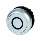 EATON INDUSTRIES - Pulsante luminoso RMQ-Titan annegato permanente bianco inciso con 0 Ghiera frontale colore titanio M22-DRL-W-X0 PULS LUM FILO GHIERA.
