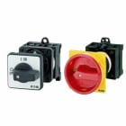 EATON INDUSTRIES - Interruttore generale P5-250, 250A, montaggio a incasso, 3 poli, 1 NA, Funzione di arresto, maniglia rotativa nera e corona di blocco, lucchettabile.