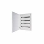 EATON INDUSTRIES - Quadro distribuzione piatto incasso completo, bianco, 24UP serie, 4 file, esecuzione c, 590L 720H.