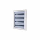 EATON INDUSTRIES - Quadro distribuzione piatto incasso con finestrella completo, bianco, 24UP per serie, 6 file, esecuzione p.