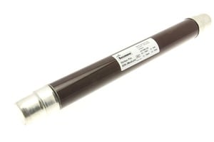 EATON INDUSTRIES - Cartuccia fusibile 24TDMEJ6-3, Media tensione 24KV 6.3A, AC 24 kV, 50 kA, 2", 51 x 442 mm, Back-up, DIN, con percussore, BROWN RESIN S.