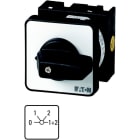 EATON INDUSTRIES - Interruttore a gradini per riscaldamento, T0, 20 A, montaggio a incasso, 3 Unità costruttiva/e, Contatti: 6, 60 °, permanente, con posizione 0, 0-1-2- T0-3-197/E COMMUTATORE CAMME.