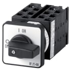 EATON INDUSTRIES - Interruttore a più velocità di inversione, T0, 20A, montaggio a incasso, 6 unità di contatto, contatti: 12, 45°, permanente, con posizione 0 (Off), T0-6-15105/E.