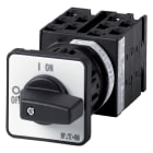 EATON INDUSTRIES - Commutatore T0 20A da incasso a fissaggio centrale 5 unità costruttive contatti 10 90° permanente senza posizione 0 1-2 numero di proge T0-5-8369/EZ.