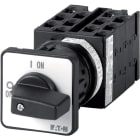 EATON INDUSTRIES - Commutatore T0 20A da incasso a fissaggio centrale 6 unità costruttive contatti 12 90° permanente senza posizione 0 1-2 numero di proge T0-6-8370/EZ commutatore a camme