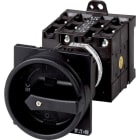 EATON INDUSTRIES - Interruttore generale T3 32A a comando rinviato 3 Unità costruttiva/e 6 poli Funzione di arresto con maniglia rotativa nera e corona di blocco.