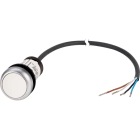 EATON INDUSTRIES - Pulsante piatto permanente 1NA bianco cavo con estremità aperta 4 poli 3,5m C22-DR-W-K10-P65 puls.per.1NA 3,5.
